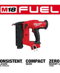 M18 Fuel 18 Gauge Brad Nailer Pro Grade Finish Tool With Brushless Power, Lightweight, Redlink Plus, shown with features