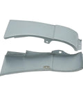 Metal Mudguard Repair Panel Kit Pair Left Right High Accuracy Heavy Duty Go To Auto Body Repair Sheet Set For Restoring Damaged Side Mudguards And Fixing Rust Holes Dents And Corrosion. Pair of gray steel mudguard repair panels