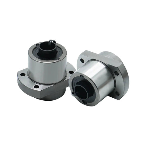 Dope Ball Screw Single Nut Kit For DIY CNC Carving Machine With SFU compatibility, two precision metal nuts on white background