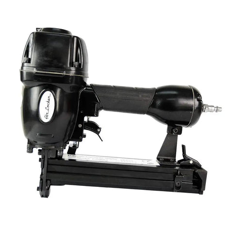 Heavy Duty Pneumatic Corrugated Metal Staple Gun Badass Workhorse For Decking Fencing And Crate Building Featuring Solid Rubber Grip Bottom Load Mag And 1000 Staples For No Sweat Assembly