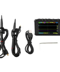DS213 Tablet Oscilloscope 4 Channel Handheld Digital Storage Scope Kit with 2 High Voltage Probes for Electronics Debugging
