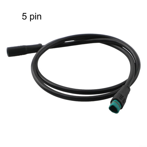 Electric Bike Display Extension Cable With 5 Pin Waterproof IP65 Connector Bafang Compatible Ebike Dashboard Extension Cord For Plug And Play Data Transfer Weather Ready Easy Install Durable Performance