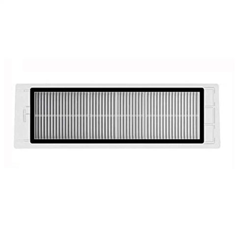 HEPA filter from the All In One Replacement Parts Kit For Xiaomi Roborock Vacuum Cleaners, showing white pleated design.