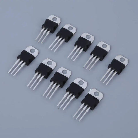 Killer NPN PNP Transistor And Voltage Regulator Assortment Kit With 50 Durable Components In A Tidy Case for DIY builds, showing 10 transistors.