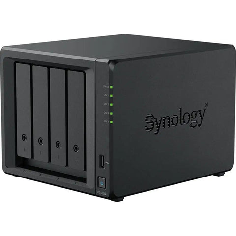Top Shelf Network Attached Storage Server With Snappy Intel Celeron Chip, Six Gigabytes Ram, Sixteen Terabyte Hard Drive, One Terabyte Nvme Drive, Dual Gigabit Ethernet Port, And Zero Hassle Home Backup Setup - Black 4-bay design