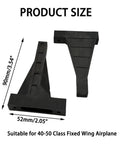 RC Plane Engine Mount For Fixed Wing Model Aircraft And Helicopters 52x90mm Black Plastic Mount Fits 40 50 Class