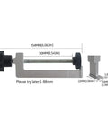Adjustable Aluminum Clamp For Table Guide And Woodworking, Rock Solid Grip with measurements and details view