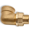 brass adapter 3/4 to 1 inch NPT corrosion resistant elbow fitting