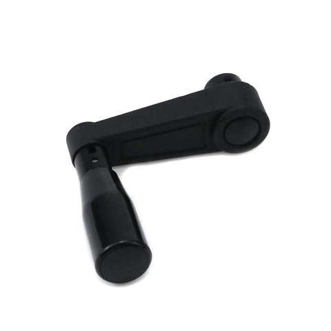 Foldable Crank Handle Nylon Swivel Rocker For Industrial Machine Tools And Equipment 8mm Hole Diameter Durable Black