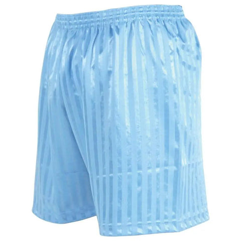 Striped Continental Football Training Shorts Navy With Long Length And Tie Waist For Ultimate Comfort One Hundred Percent Soft Touch Polyester