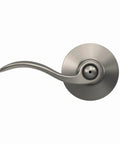Accent Door Lever Privacy Lock For Bedroom And Bathroom Satin Nickel Finish No Brainer Install Push Button Privacy Lock