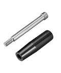 Revolving Handwheel Machine Handle M6 Threaded Stem 5 Pack For Milling Lathe And Grinding Machines Bakelite Chrome Plated close-up view