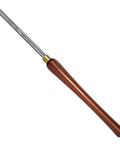 No Nonsense Heavy Duty 5/8 Inch HSS Bowl Gouge With Sturdy Beech Handle For Wood Lathe Turning, close-up of tool.