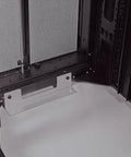 Interior view of 42U Server Rack Enclosure Cabinet With Doors And Side Panels For 19 Inch Gear, Standard 42 Inch Depth, black finish