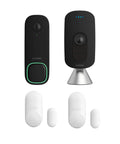 Home Security Bundle With 1080P HDR Smart Doorbell Camera Wired SmartSensor For Doors And Windows And SmartCamera With Voice Control