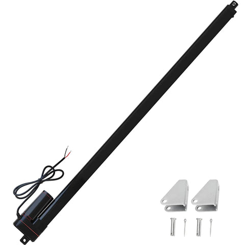 High Speed Beefy 36 Inch Linear Actuator 12V 88 Lbs 400N IP65 Waterproof with brackets for DIY projects and machinery
