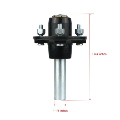 Trailer Axle Kit Assembly With Four On Four Inch Bolt Idler Hub And One Quarter Inch Round BT8 Spindle For Two Thousand Pound Axles