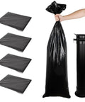 Espresso Knock Box Garbage Bags 13x35 Inches 100 Pack Heavy Duty Thick Liners for floor-standing bins shown with holder