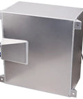 Side view of Universal 15 Gallon Aluminum Fuel Cell Tank With Cap And Level Sender Anti Slosh Foam Lightweight Durable 60L For Hot Rods