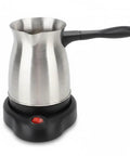 Electric Turkish Coffee Maker 600ml Capacity Brews 5 To 6 Cups, Multifunctional Large Capacity Brewing Pot, Stainless Steel 110V Coffee Brewer For Home Kitchen And Entertaining
