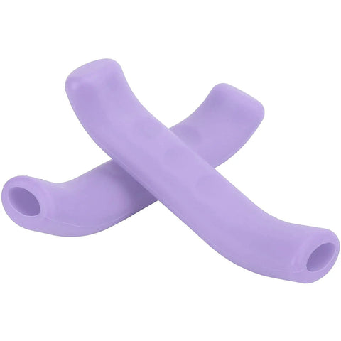 Purple Anti Slip Silicone Brake Lever Grips Set For Motorcycle And Bike, Gel Material Non Slip Handle Covers, 1 Pair In Four Color Options