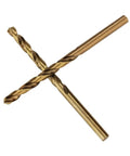 Two drills from 13 Piece M35 Cobalt HSS Drill Bit Set For Metal And Stainless Steel, Twist Bits With Universal Shank