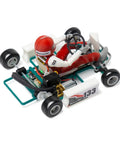 One Thirty Second Scale Go Kart RC Car 2.4G With Remote Control Battery Included Old School Retro Mini Racing Kart top view