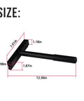 Beefy Garage Door Track Anvil Hammering Block For 2 Inch Tracks Perfect For Straightening Damaged Garage Door Rails, shown with dimensions.