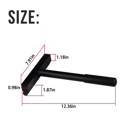 Beefy Garage Door Track Anvil Hammering Block For 2 Inch Tracks Perfect For Straightening Damaged Garage Door Rails, shown with dimensions.