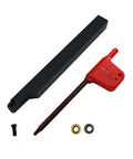 Zouzmin lathe turning tool holder set with RCMT0602 carbide inserts; includes two 3/8" holders and ten inserts