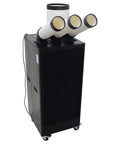 Heavy Duty Industrial Portable Air Conditioner Delivers Killer 22500 BTU Chill With Smooth Rolling Casters And 13L Water Tank, showing cooling tubes.
