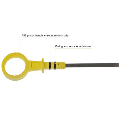 Oil Dipstick Replacement For Chevy Silverado Suburban GMC Savana Sierra Yukon 2000 Through 2008 with ABS handle and o-ring
