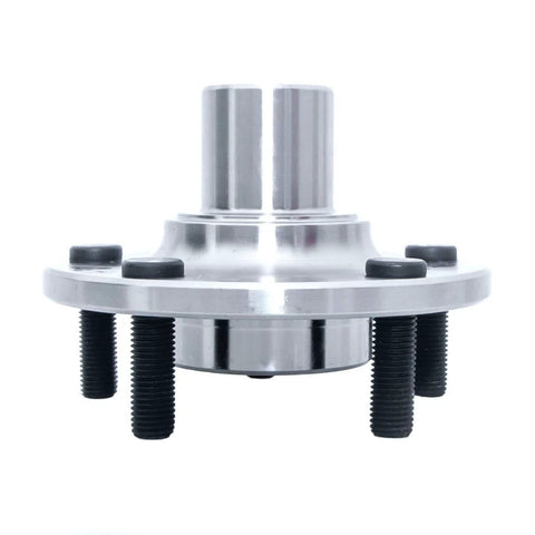 Front view of Front Wheel Bearing Hub Assembly For 2010 2013 Ford Transit Connect Front Position 5 Lug Set Of 2 Plug And Play Direct Fit Replacement OE