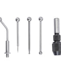 5-Piece Wiggler Set And Center Finder Kit Pro Grade Precision For Manual And CNC Machining with attachments and chuck