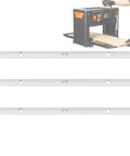 Heavy Duty High Speed Steel Thickness Planer Blades And Knives For 13 Inch Benchtop Planer Hrc 55 To 60 Hardened Replacement Set Of 3 displayed with planer.