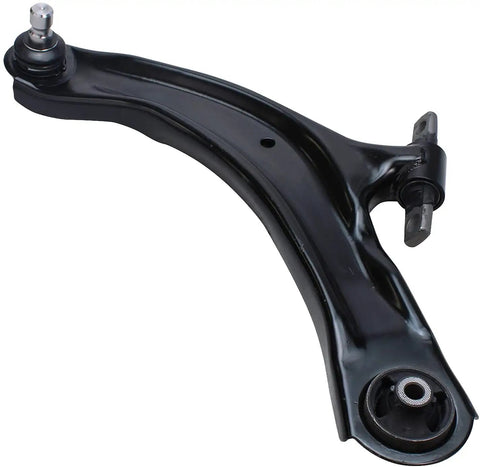 4 Piece Front End Suspension Kit For 2008 To 2013 Nissan Rogue With 2 Front Lower Control Arms And Ball Joints Plus 2 Front Sway Bar Links Plug And Play Direct Fit Replacement For Easy Install With Durable Tested Suspension Components, black steel control arm