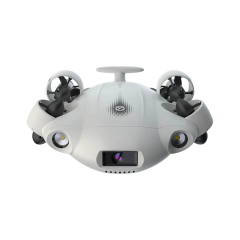 V-Evo Underwater Drone Body Only With 4K 60fps Camera, front view showing propellers and LED lights