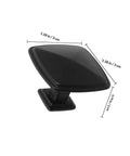 Sleek Black Aluminum Cabinet Knobs Featuring Smooth Texture No Sweat Installation For Kitchen Bedroom Drawer Pulls Modern Cupboard Handles Six Piece Home Refresh Kit, 1.18 in size