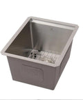 Undermount Stainless Steel Kitchen Sink With Grid And Cutting Board 15 X 19 X 10 Single Bowl 304 Grade Includes Strainer