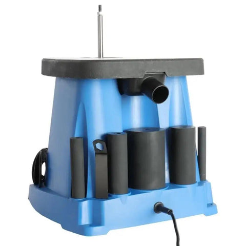 Heavy Duty Bench Sander Combo Featuring Oscillating Spindle And Belt Grinder Tool Built For Real Makers Delivers Consistent Results With Hella Smooth Sanding Action All Day in blue with various sanding accessories.