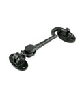 Heavy Duty 4.5 Inch Black Wrought Iron Swivel Style Hook And Eye Door Latch With Mounting Hardware For Rustic Colonial Look Built To Last
