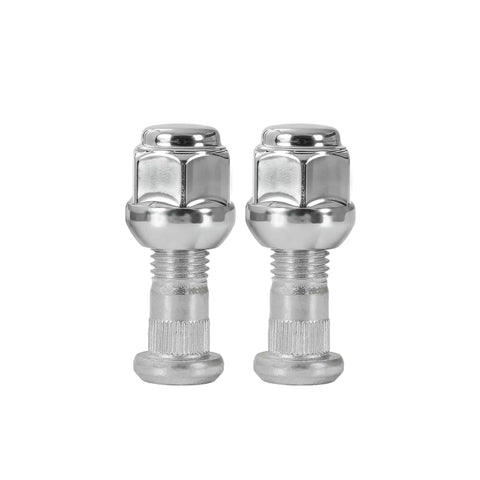 M12x1.5 Chrome Wheel Lug Nut Stud Set For Honda And Acura Vehicles Fits Accord Civic CRV 2 pieces close-up view