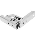 Hidden Hinge Kit 2 Pack For Cabinets And Wardrobes, 90 Degree Folding Door Hardware, steel construction close-up angle