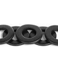 100 Piece Steel Fasteners Kit With 50 M8 Flat Washers And 50 M8 Split Lock Washers Black Oxide Finish Metric Hardware