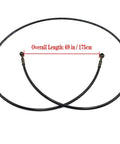 69 Inch Hydraulic Brake Hose For Coleman KT196 Go Kart Off Road 175 Cm Long Pro Grade Replacement Brake Line Cable shown in full length