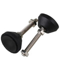 Heavy Duty M8x50mm Adjustable Furniture Leveling Feet 10 Pack With Tilting Self Leveling Design To Banish Wobbly Tables And Chairs On Uneven Floors Carbon Steel And Nylon Construction for stability.