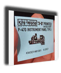 1/48 Scale 3D Decal Instrument Panels For P-47D Thunderbolt Type I shown on a blue background with paper material