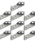 Heavy Duty Stainless Steel Trapezoid Angle Brackets 10 Piece Set Built To Last Beef Up Shelves And Furniture Joints Easy Install