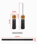 Bottom Bracket Tapping Tool Set For Bike Frames, Pro Grade Aluminum Alloy Taps 1.37x24 Right And Left Hand, Starter Edition