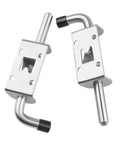 Durable Shed Door Hardware Kit With 6-Inch T-Hinges, T-Handle Lock, Latches And Barrel Bolts for secure installation